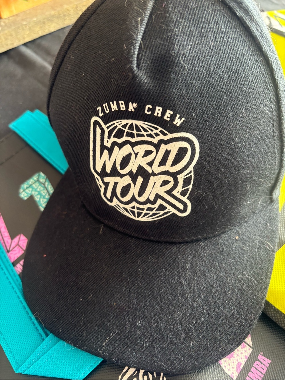 Zumba Crew World Tour Black Logo baseball cap